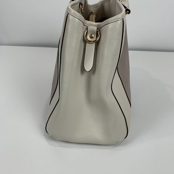 Coach Leather Handbag Light and Dark Gray - Picture 8 of 10